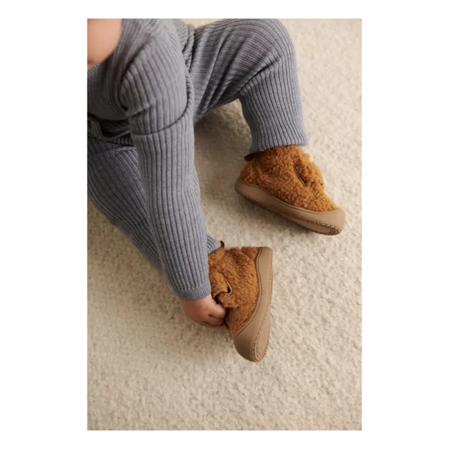 Scratch Shoes Recycled Material Fur Shape Marcus | Caramel