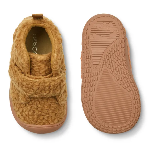 Scratch Shoes aus recyceltem Material in Felloptik Marcus | Karamel