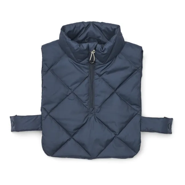 Quilted Snood Recylée Tate fabric | Navy blue