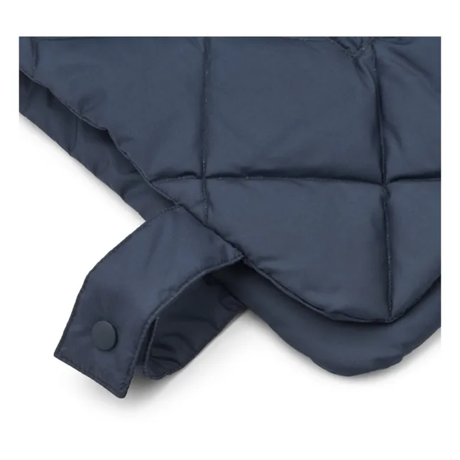 Quilted Snood Recylée Tate fabric | Navy blue