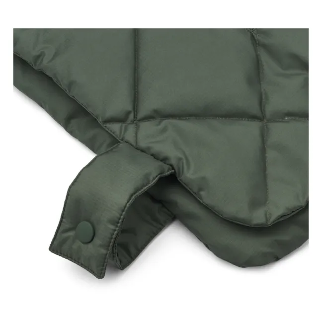 Quilted Snood Recylée Tate fabric | Chrome green