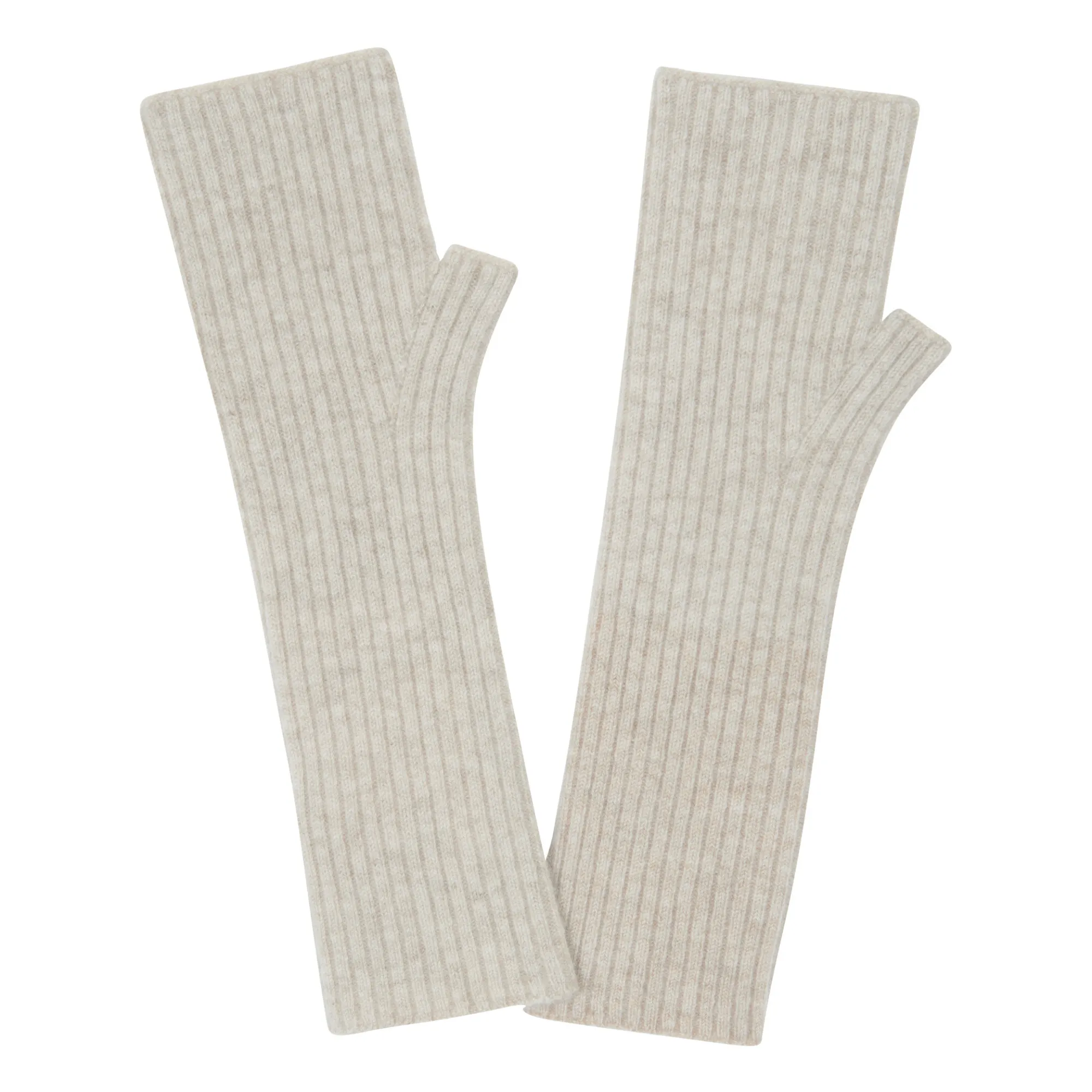 Kujten Oatmeal Knokke Cashmere Mittens