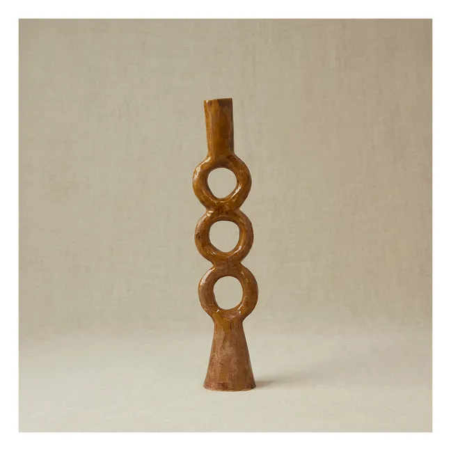 Candeliere a cerchio in terracotta | Verde militare