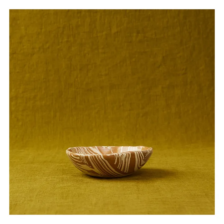 Bol en terre melée | Marbré brun- Image produit n°0
