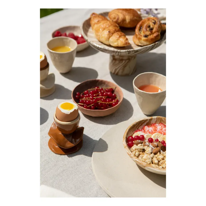 Bol en terre melée | Marbré brun- Image produit n°2