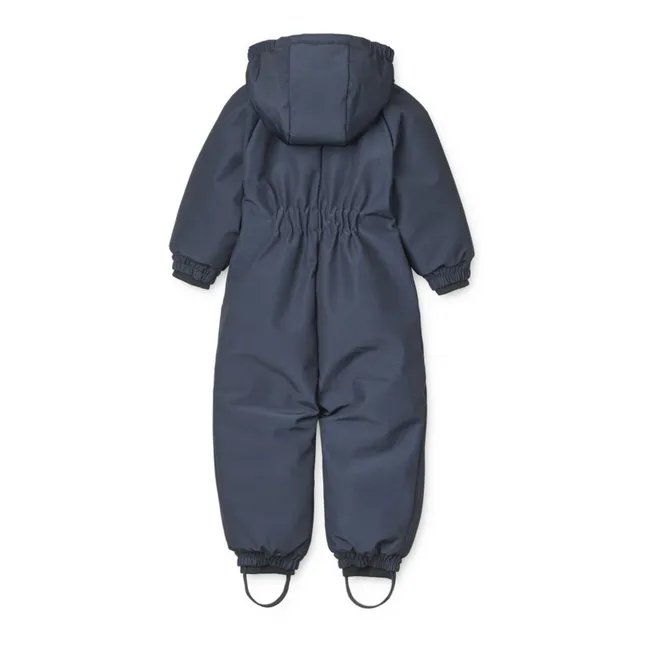 Lin Recycled Material Ski Suit | Navy blue