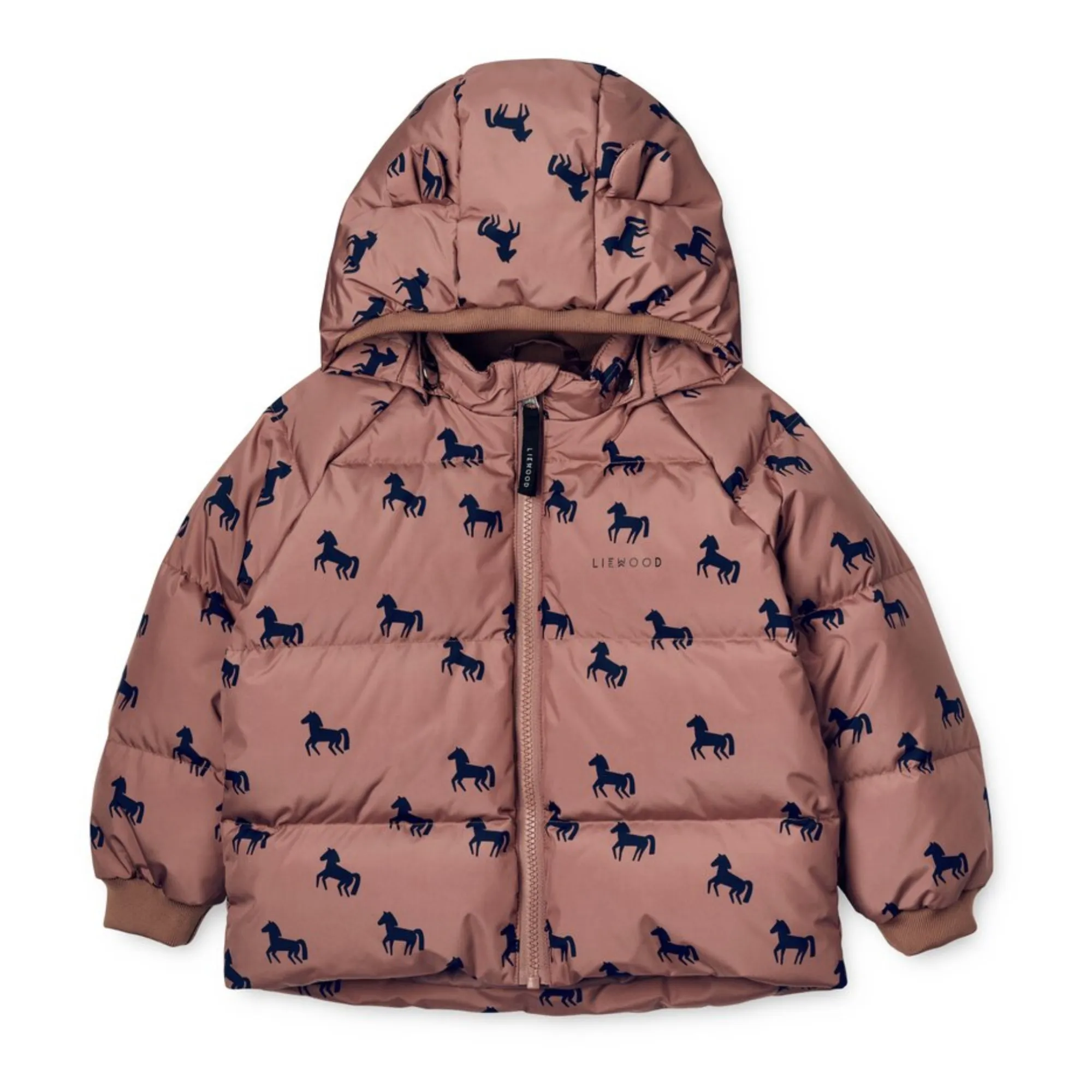 Liewood Dusty Pink Polle Horse Recycled Material Down Jacket