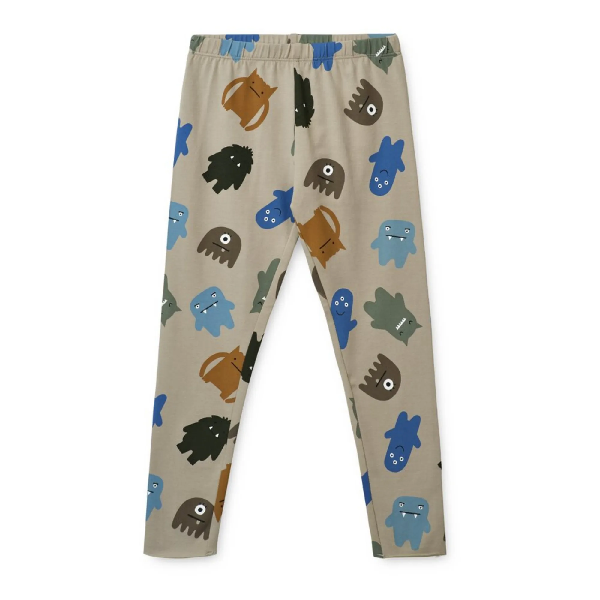 Liewood Beige Monstres Marie Organic Cotton Leggings