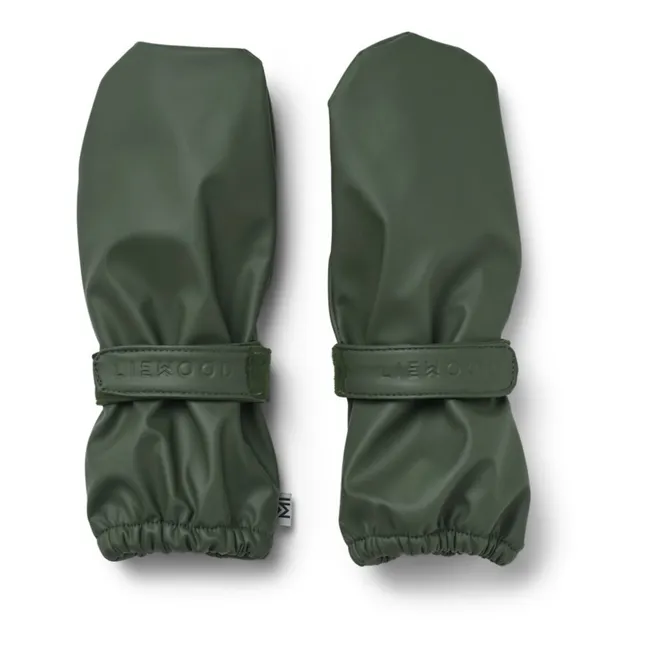 Bobbie Recycled Mittens | Chrome green