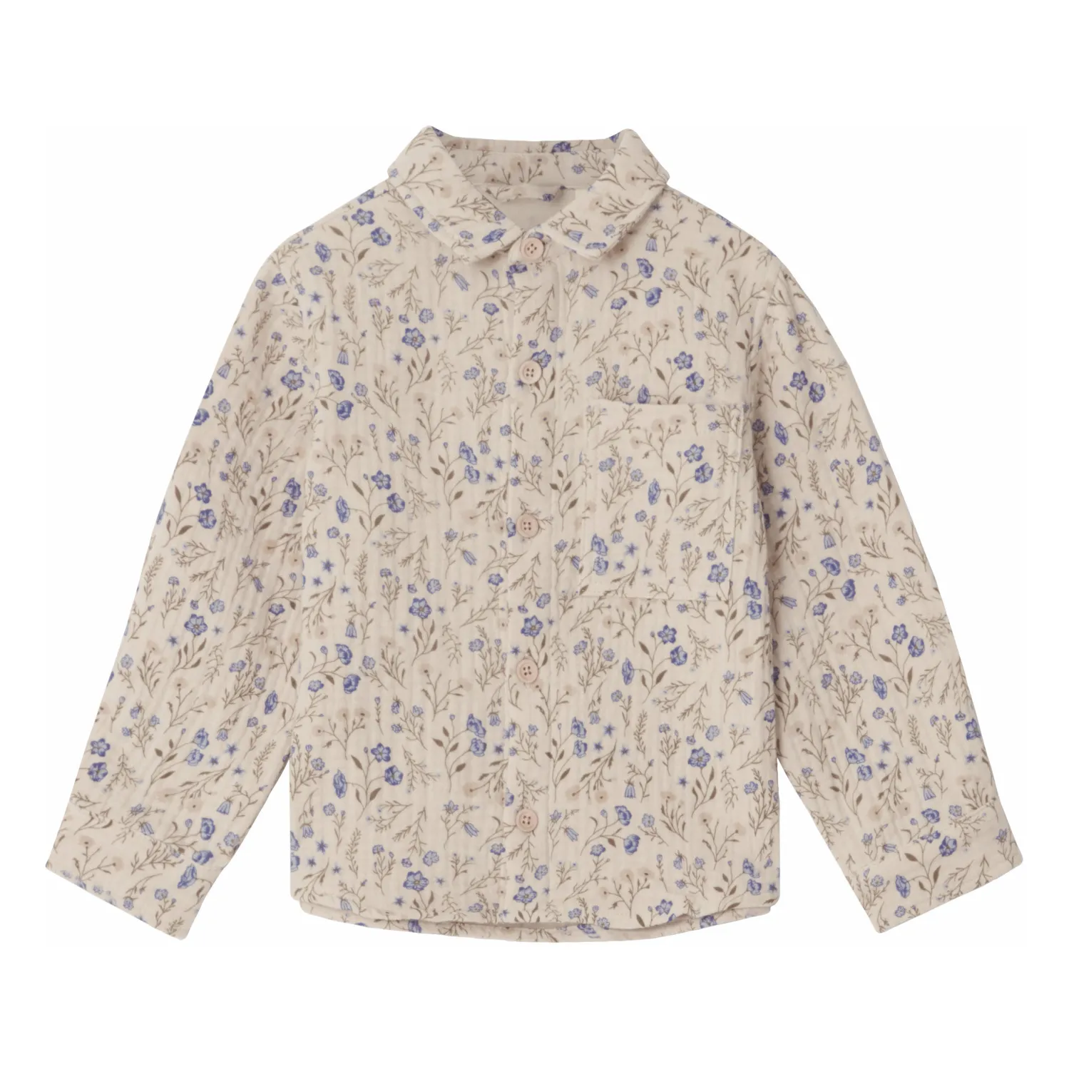 Garbo&Friends Ecru Flowery Shirt