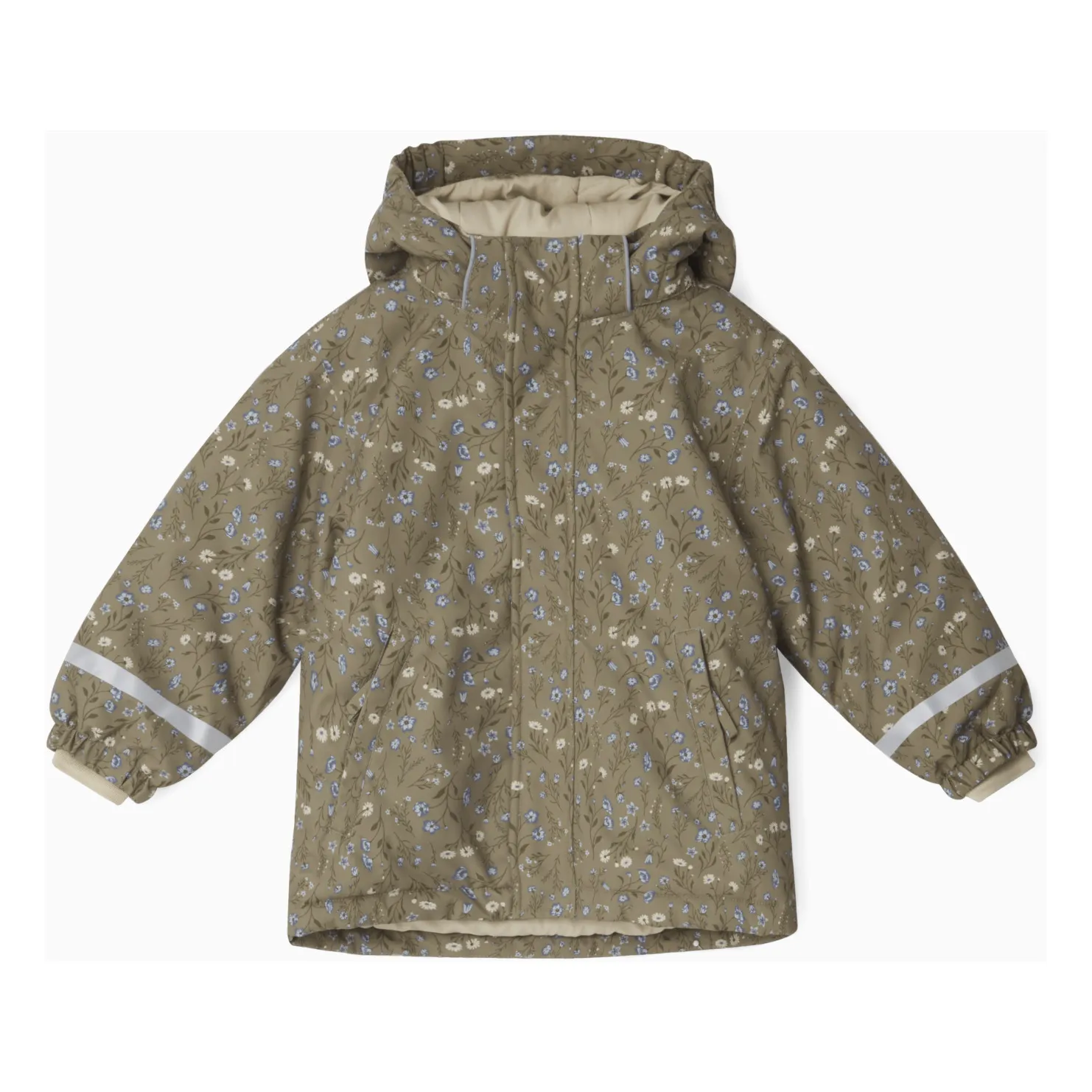 Garbo&Friends Khaki Flowery Recycled Materials Parka
