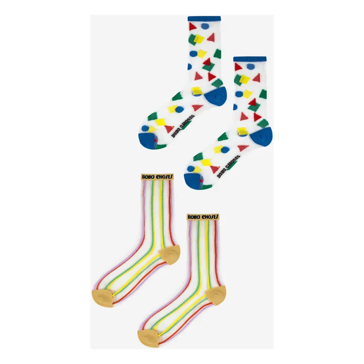Lote de 2 pares de calcetines coloridos | Azul- Imagen del producto n°4