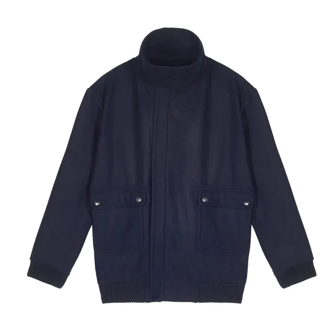 Alexandria Virgin Wool Jacket | Navy blue