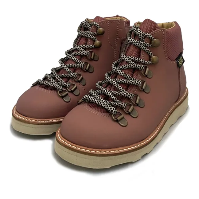 Botas Cordones Eddie | Rosa