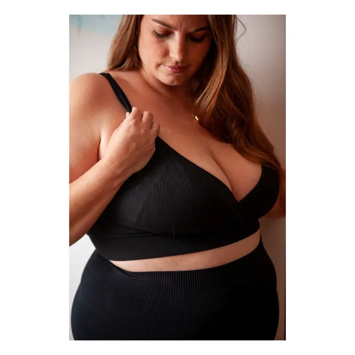 Reggiseno da allattamento | Nero- Immagine del prodotto n°1