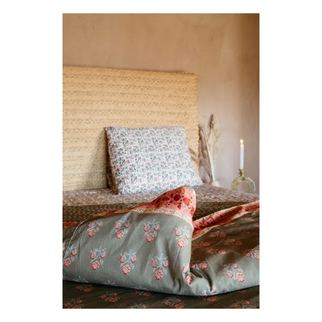 Bettbezug aus Bio-Baumwolle Noemie | Khaki
