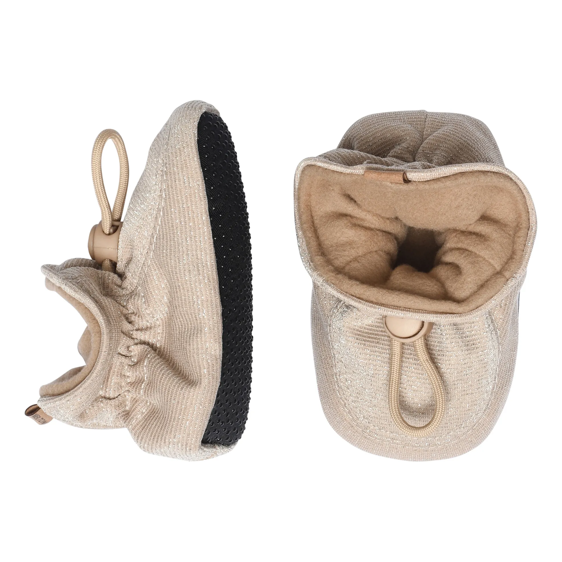 Melton Gold Glitter Slippers
