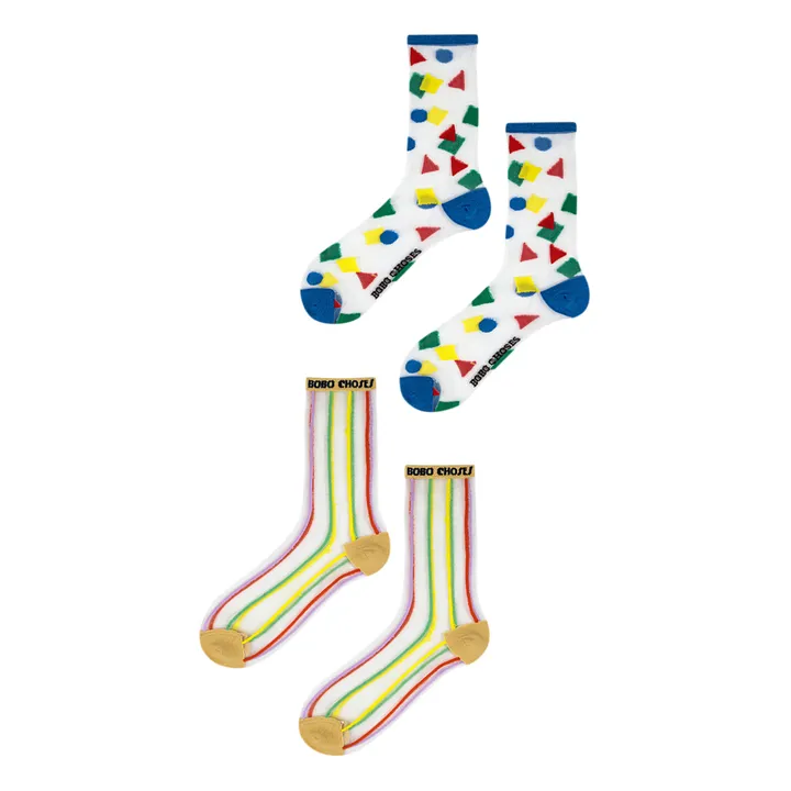 Lote de 2 pares de calcetines coloridos | Azul- Imagen del producto n°0