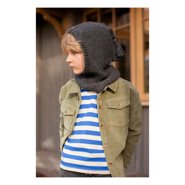 Baby Alpaca Lutin balaclava | Charcoal grey