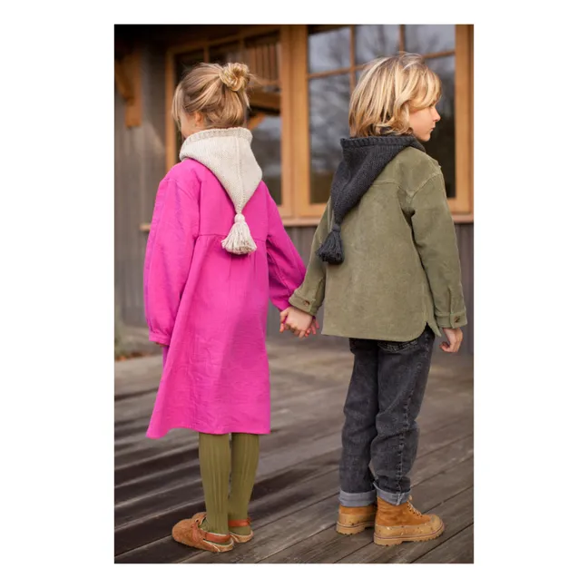 Pasamontañas Baby Alpaca Lutin | Gris Antracita