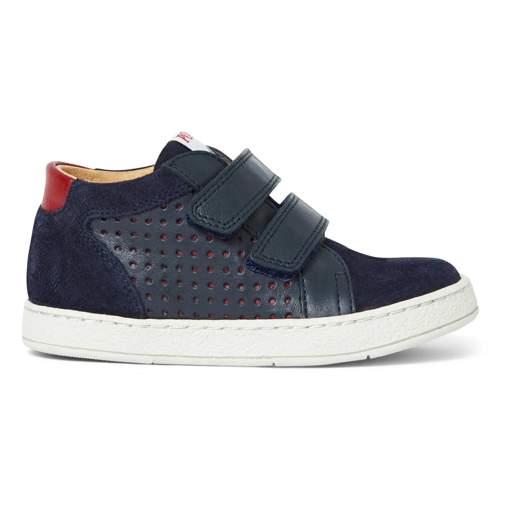 Pom D'api Navy Blue Easy Perfo Foam Velcro Sneakers