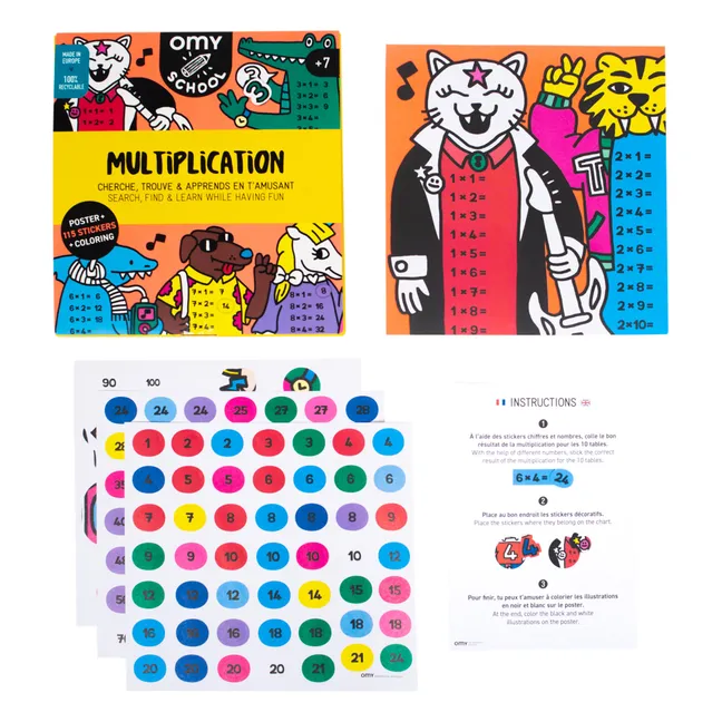 School Poster OMY - Mutiplications