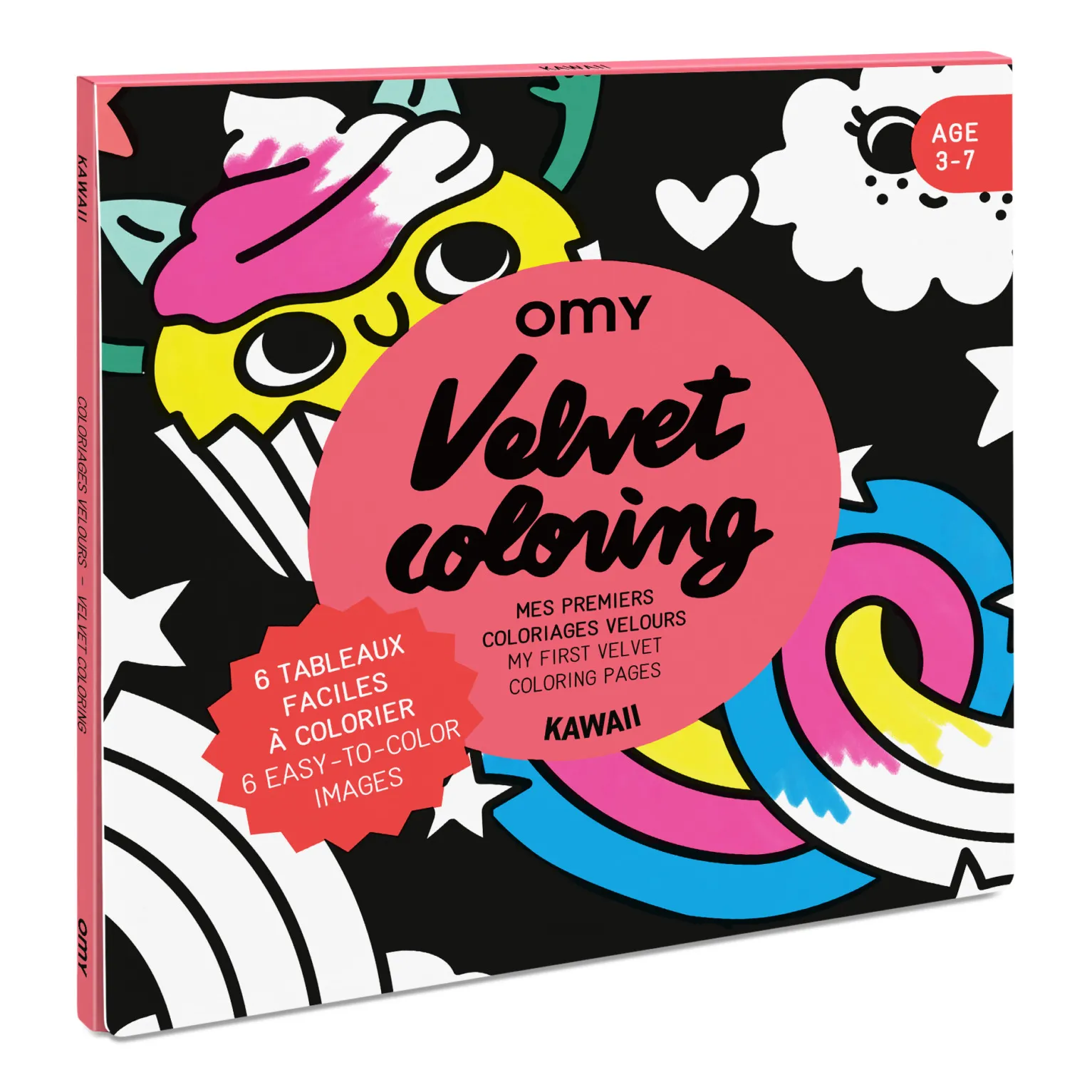 Omy Orange Velvet Coloring Book - Kawai