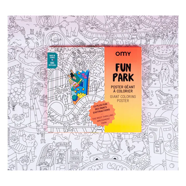Cartel para colorear - Fun Park
