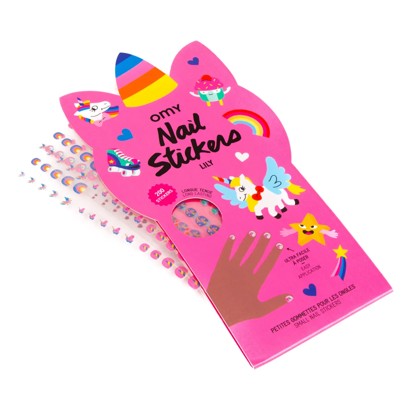 Omy Pink Nail Stickers - Lily