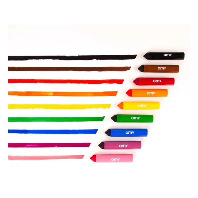 9 Jumbo felt-tip pens | Orange