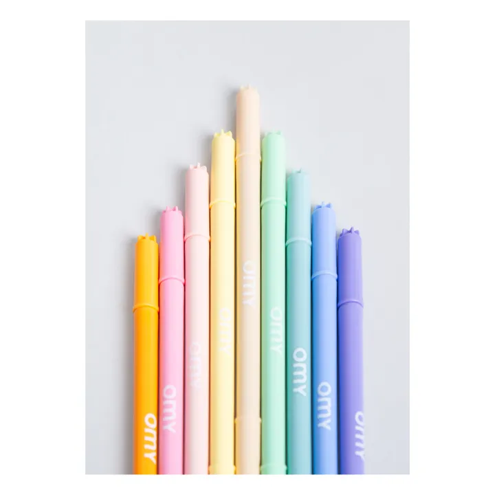 9 Pastel felt-tip pens | Purple- Product image n°2