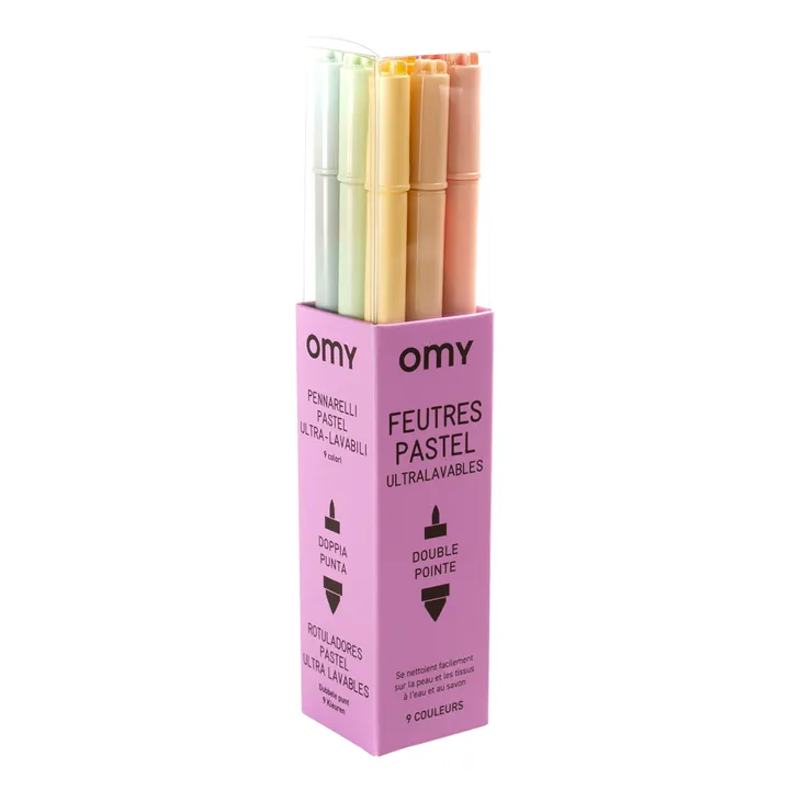 9 Pastel felt-tip pens | Purple- Product image n°3