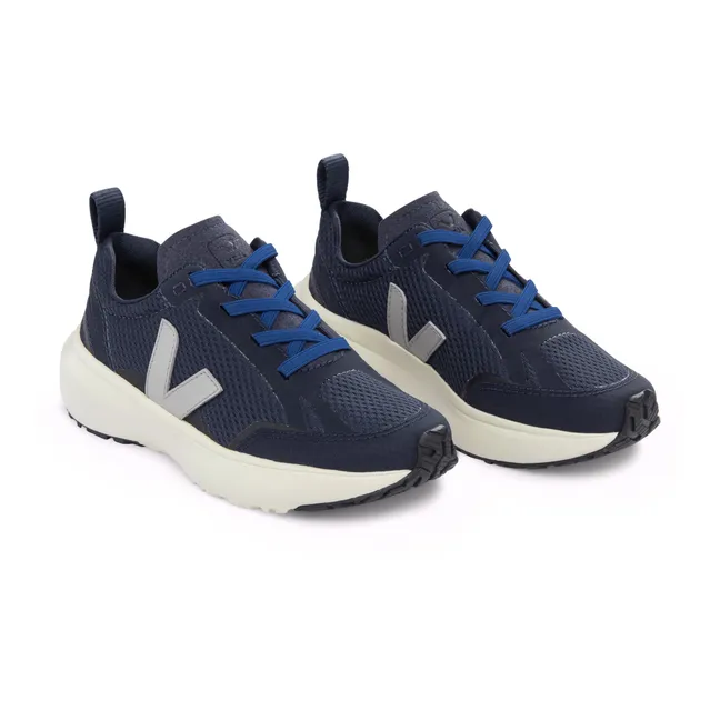 Canary Elastic Lace-Up Sneakers | Blue