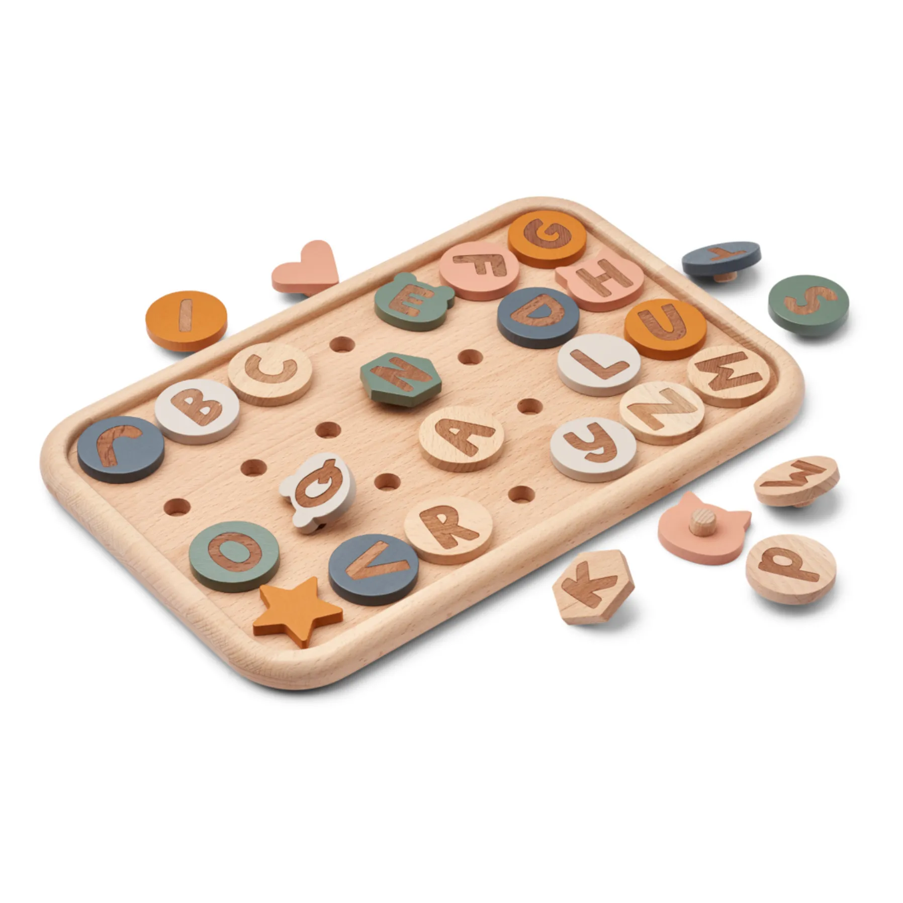 Alphabet Russel | Mustard multi mix- Image produit n°0