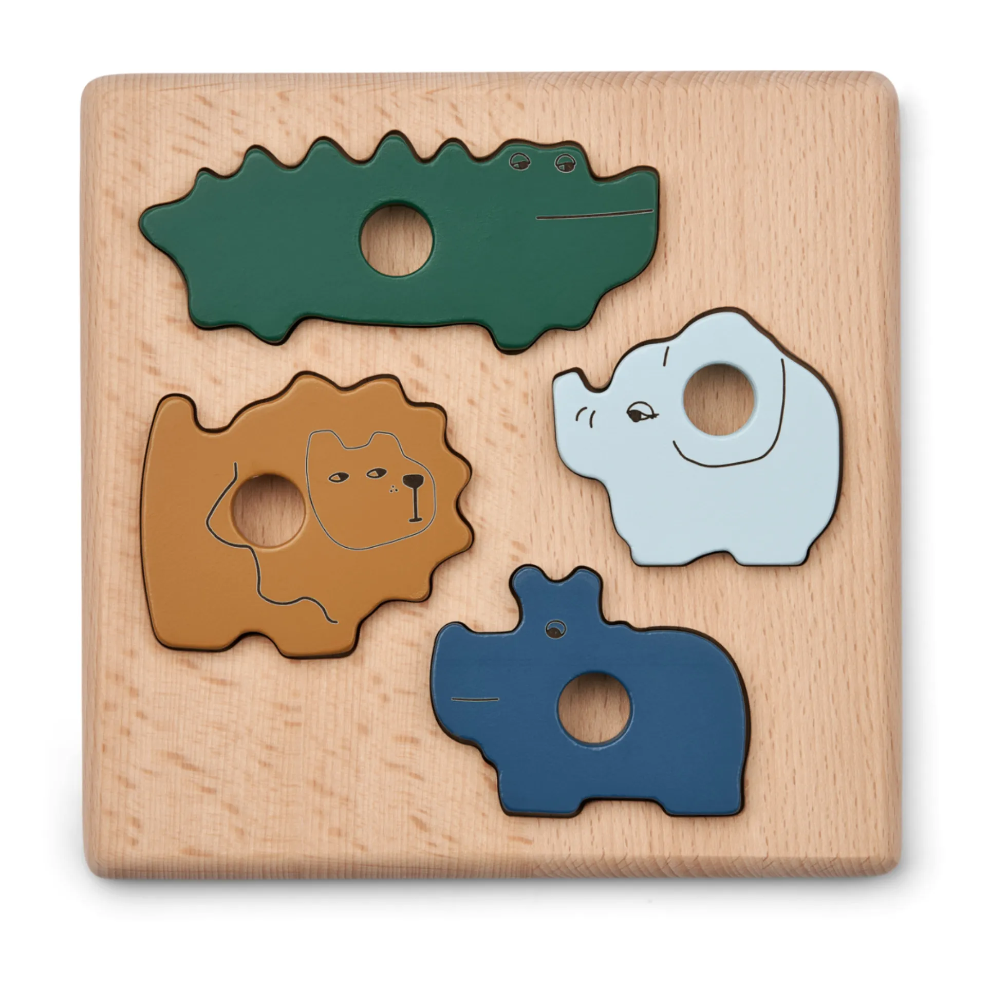 Liewood Garden Green Multi Mix Suki Puzzle