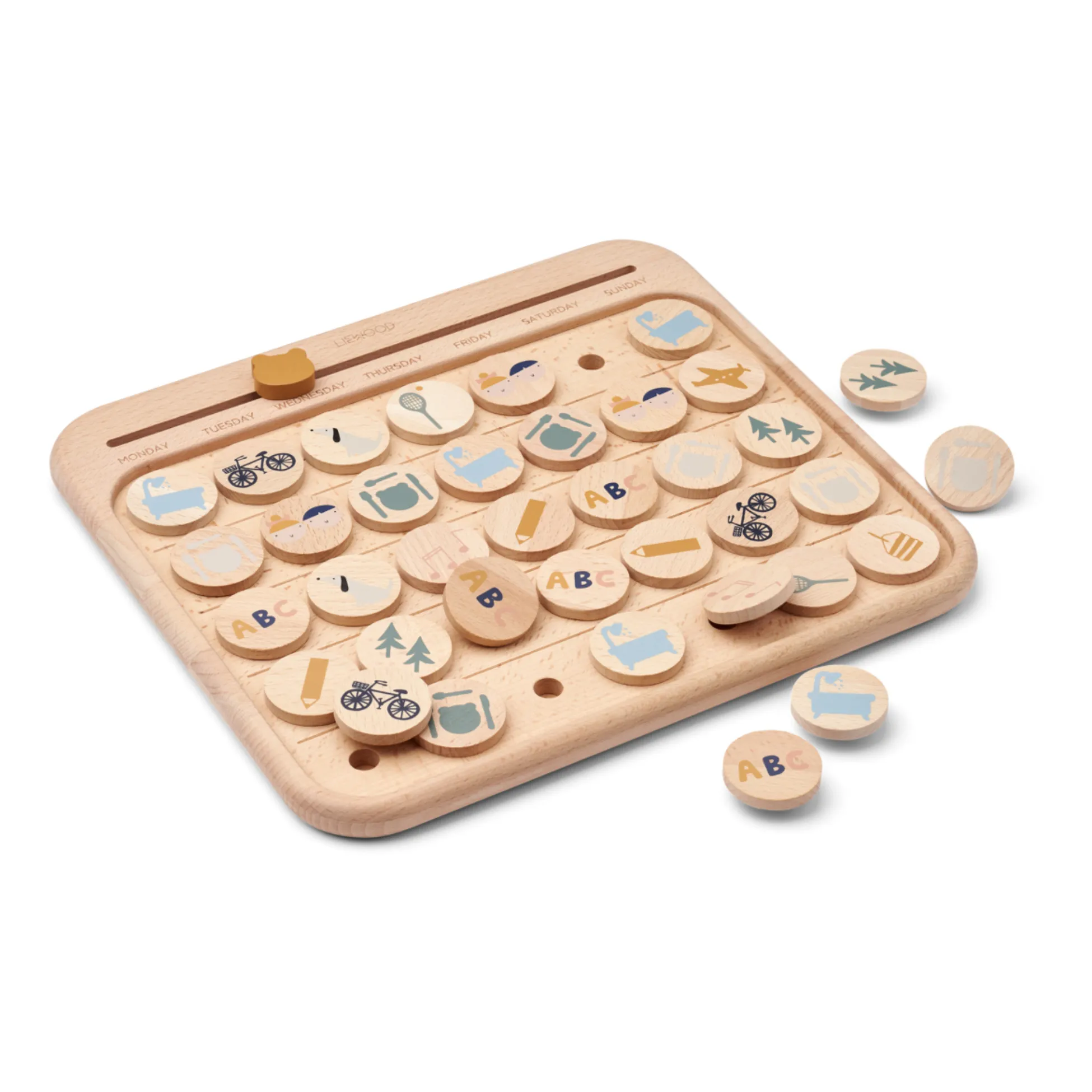 Liewood Faune Green Mix Fsc Wooden Calendar
