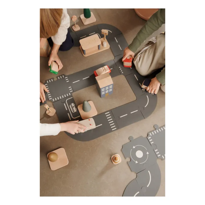 Voitures en bois - Set de 3 | Mustard mix- Image produit n°1