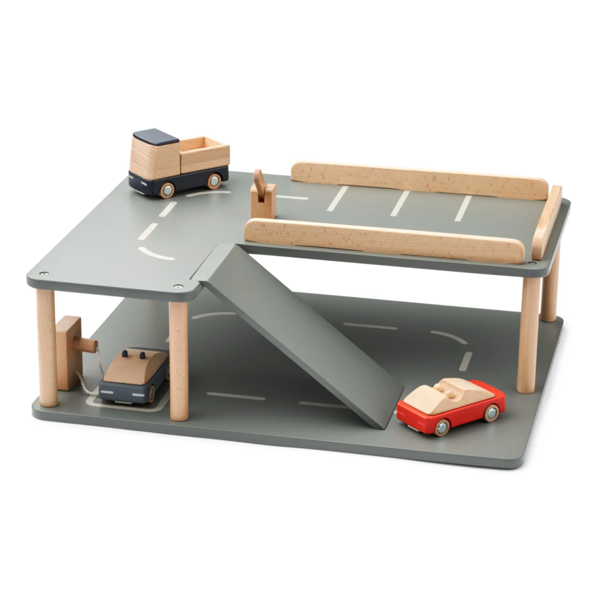 Liewood Whale Blue Multi Mix Garage And Wooden Cars