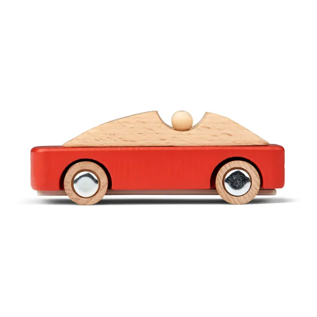 Wooden sports car | Apple red