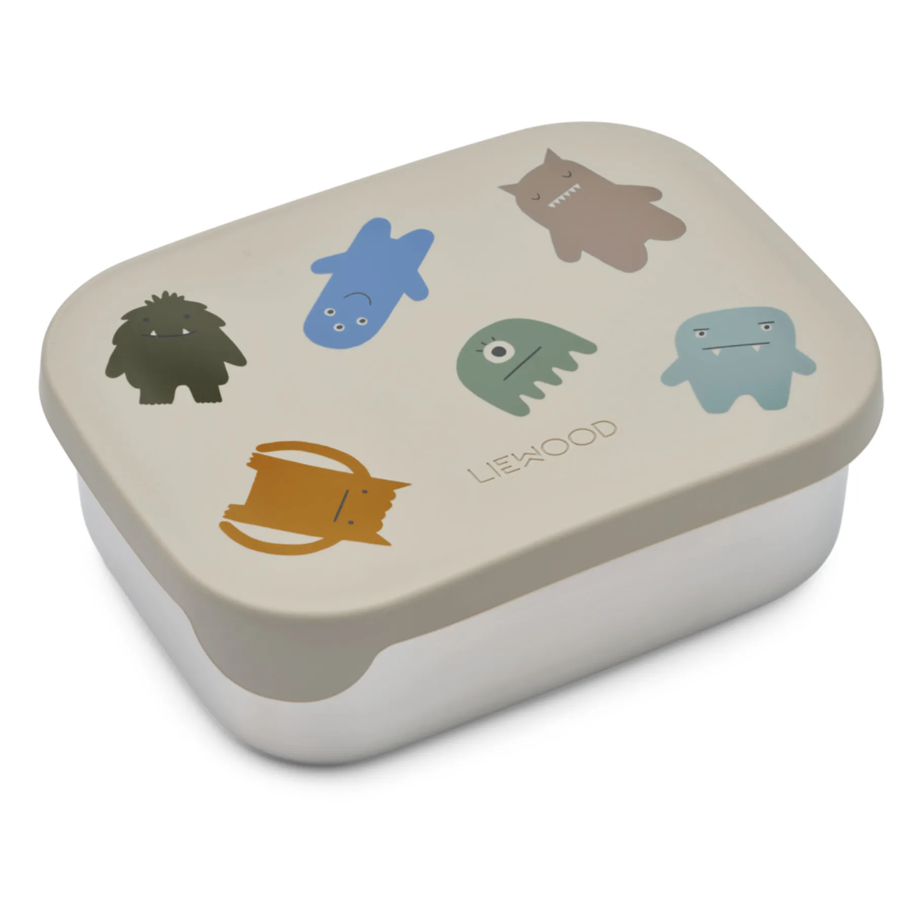 LIEWOOD ARTHUR STEEL LUNCH BOX 900 ML MONSTER / MIST LIEWOOD ARTHUR STEEL LUNCH BOX 900 ML MONSTER / MIST