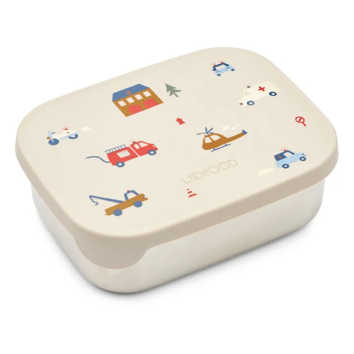 LIEWOOD ARTHUR STEEL LUNCH BOX 900 ML EMERGENCY VEHICLE / SANDY