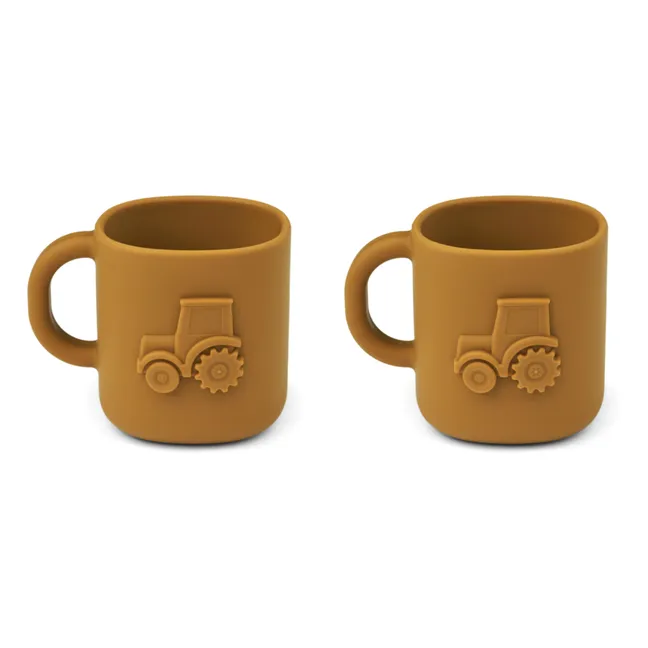 Chaves Silicone Cups - Set of 2 | Golden caramel
