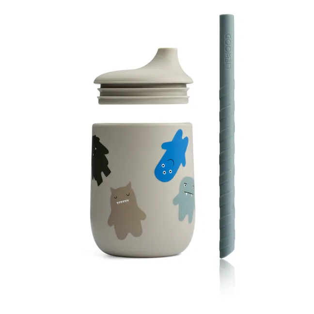 Ellis Silicone Cup with Straw | Monster/Mist