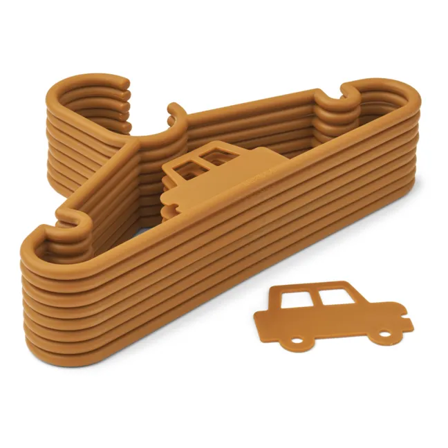 Falton Hangers - Set of 8 | Golden caramel