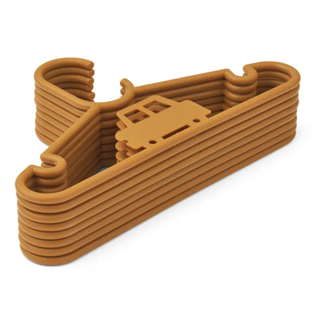 Falton Hangers - Set of 8 | Golden caramel