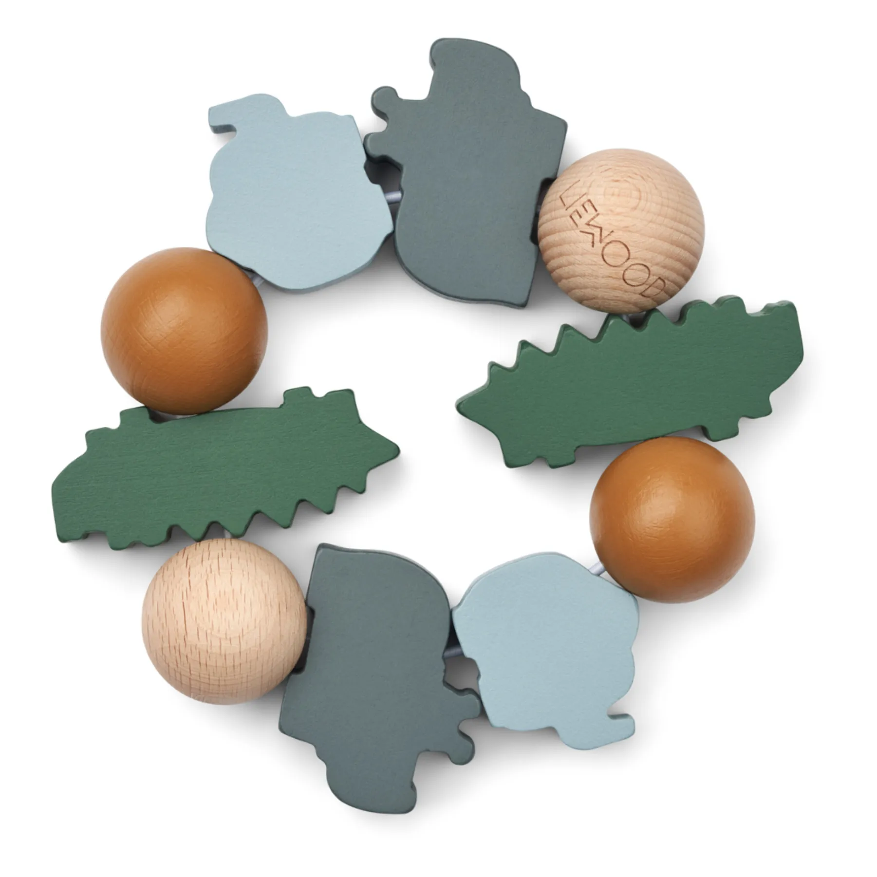 Liewood Garden Green Multi Mix Legend Teething Ring
