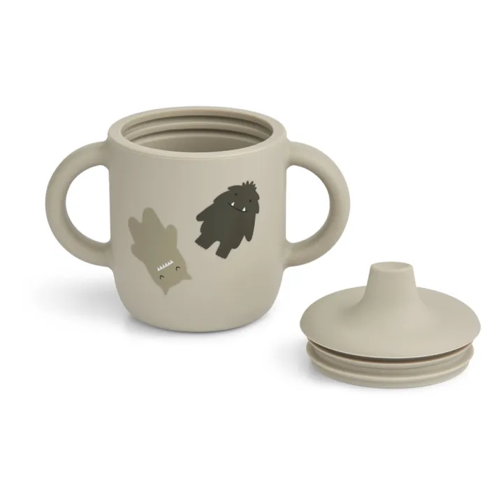 Taza de silicona para aprender a beber Neil | Monster/Mist- Imagen del producto n°2