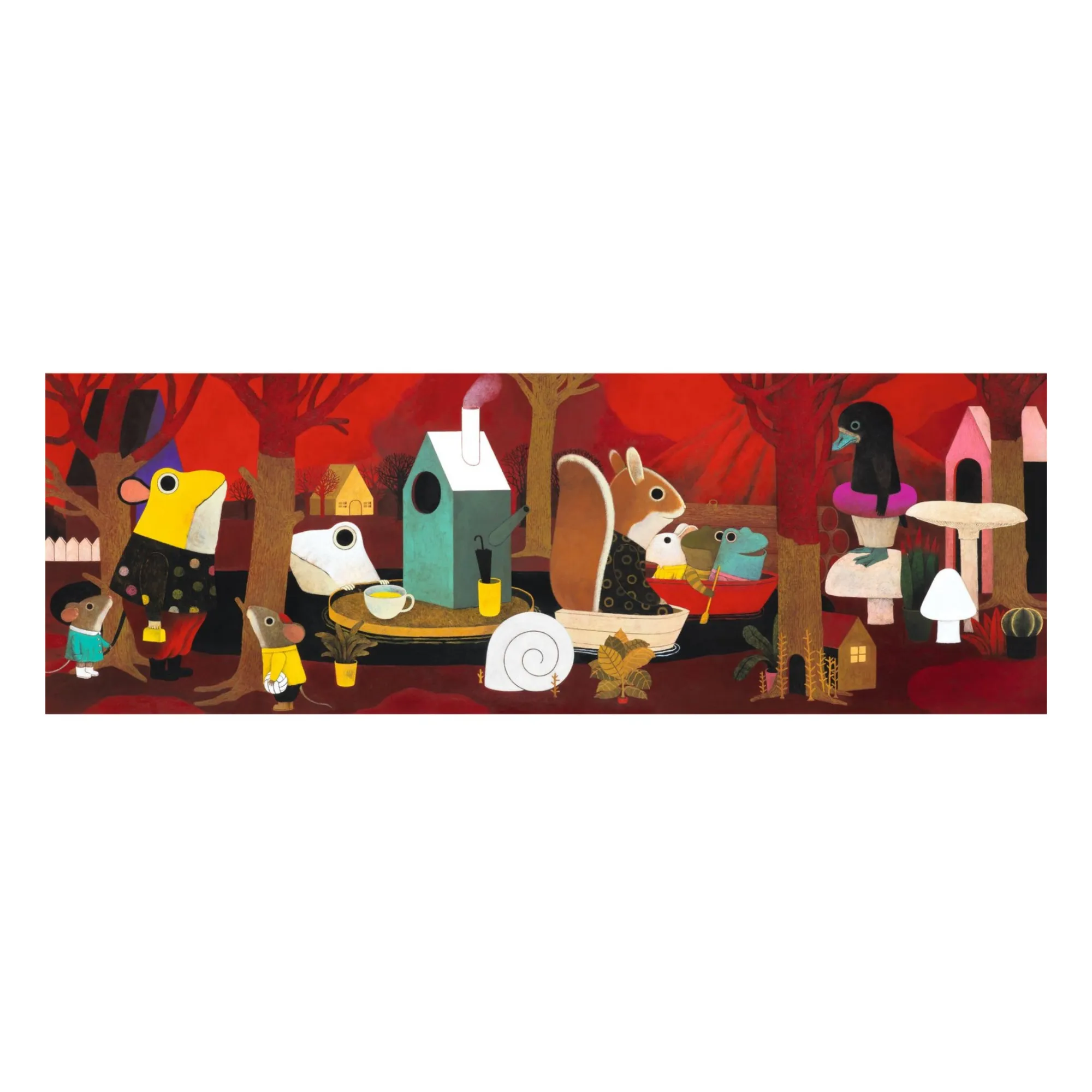 Djeco Multicoloured Volcania Puzzle - 350 Pieces