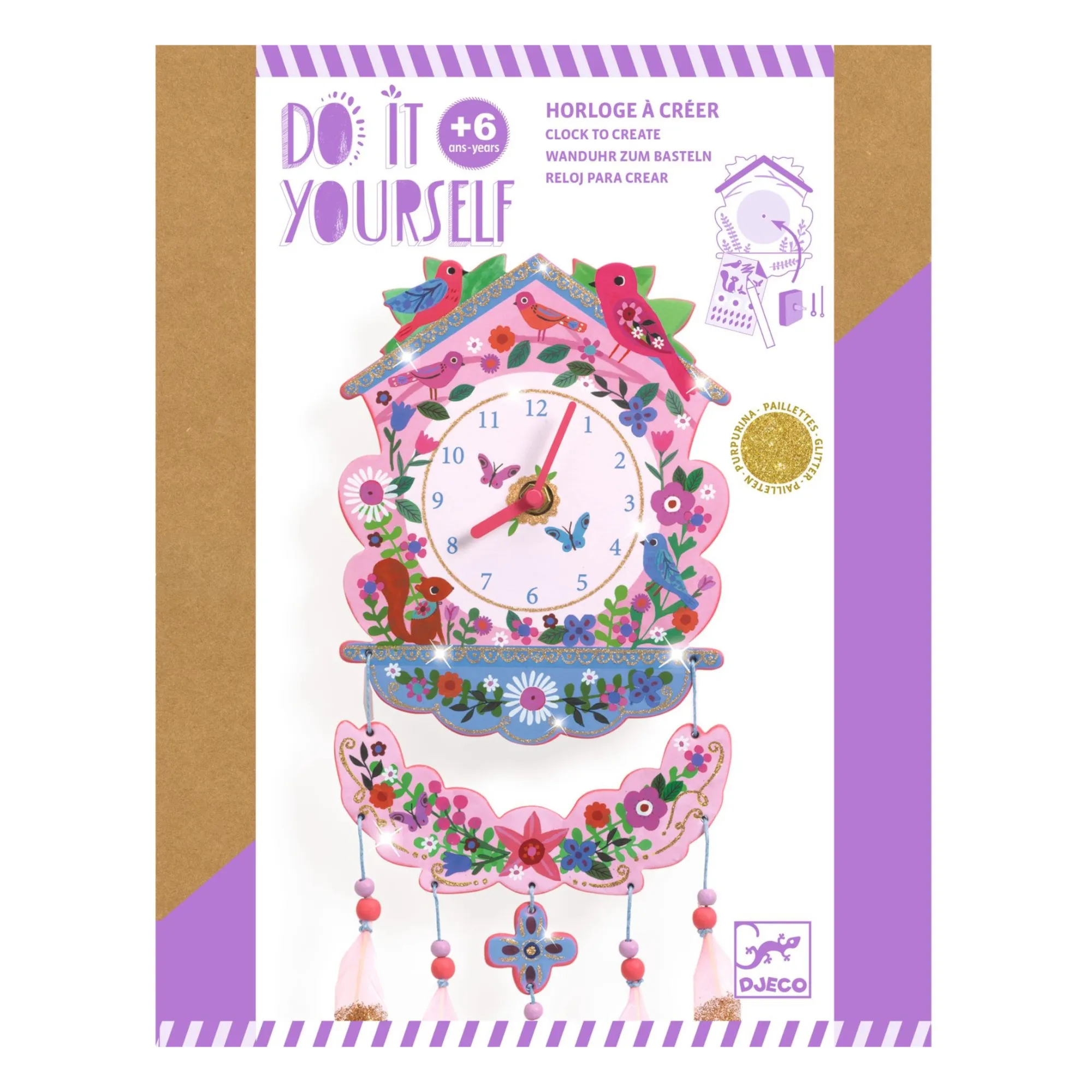 Djeco Multicoloured Diy - Cuckoo Clock