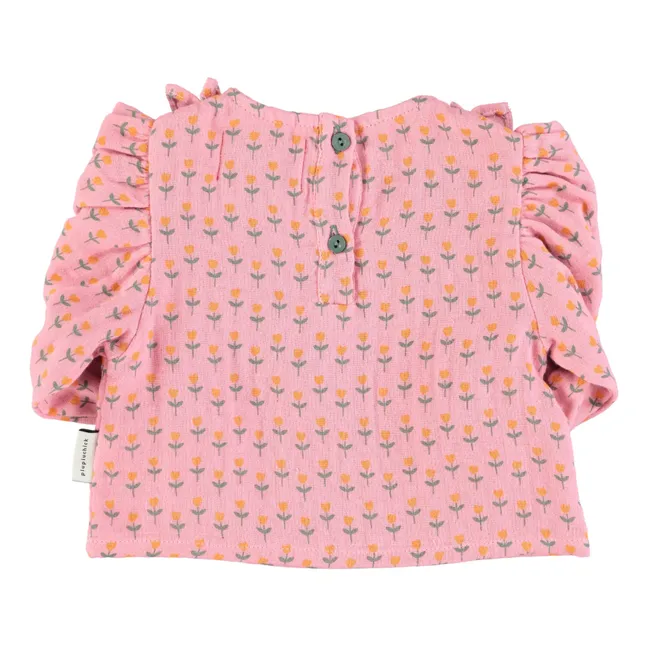 Floral Ruffled Blouse | Pink